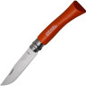 Нож OPINEL №7, нержавеющая сталь, оранжевый 001426